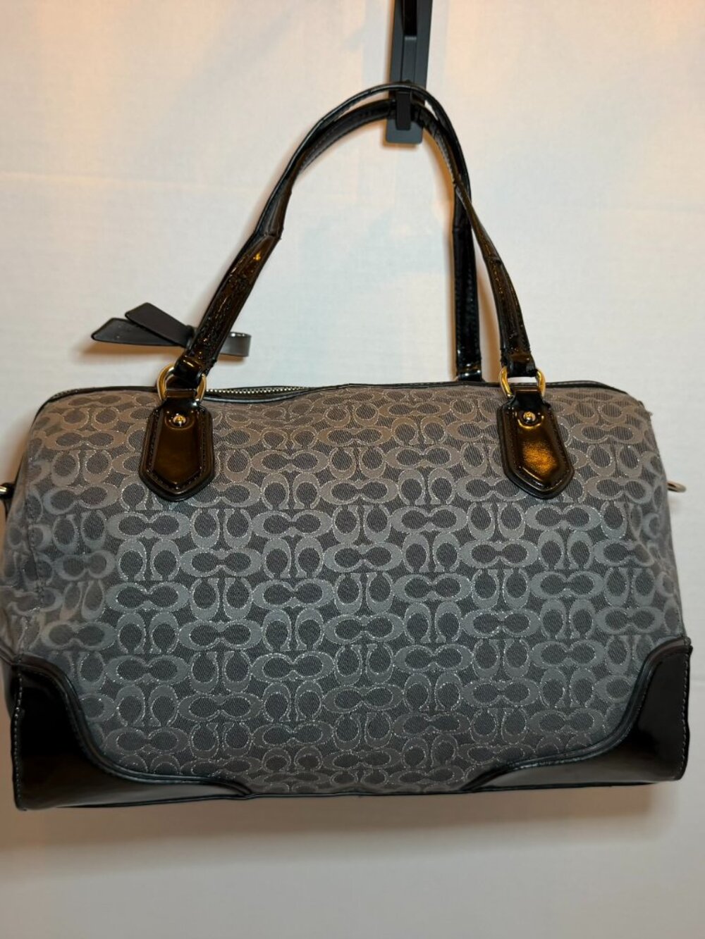 Coach Poppy Signature Metallic East West Satchel - NWT (Please Read Description)